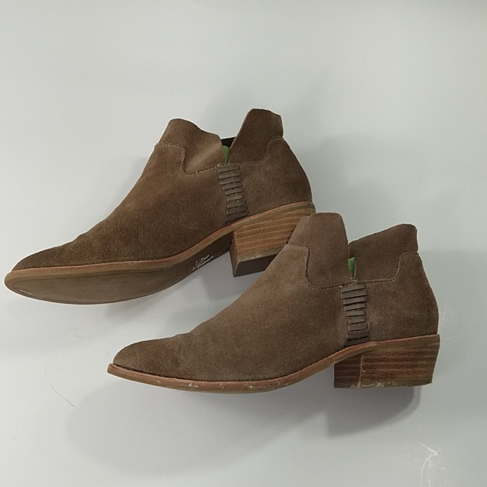 Anthro Dolce Vita Chico suede stitched booties 7.5
